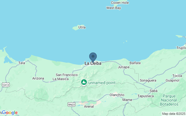 Kaart met locatie Fortaleza de Santa Bárbara